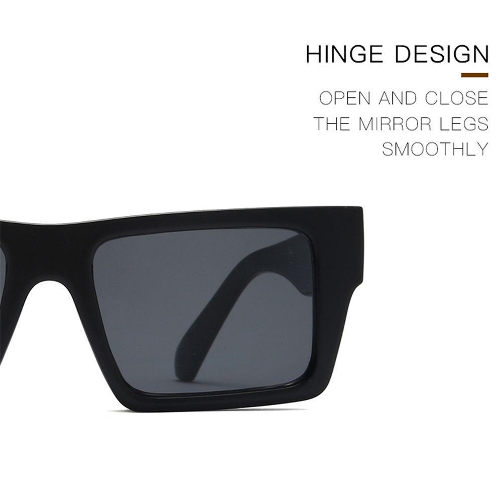 Kacamata Hitam Kotak Nanas UV40 Y2K Street Shooting Shades