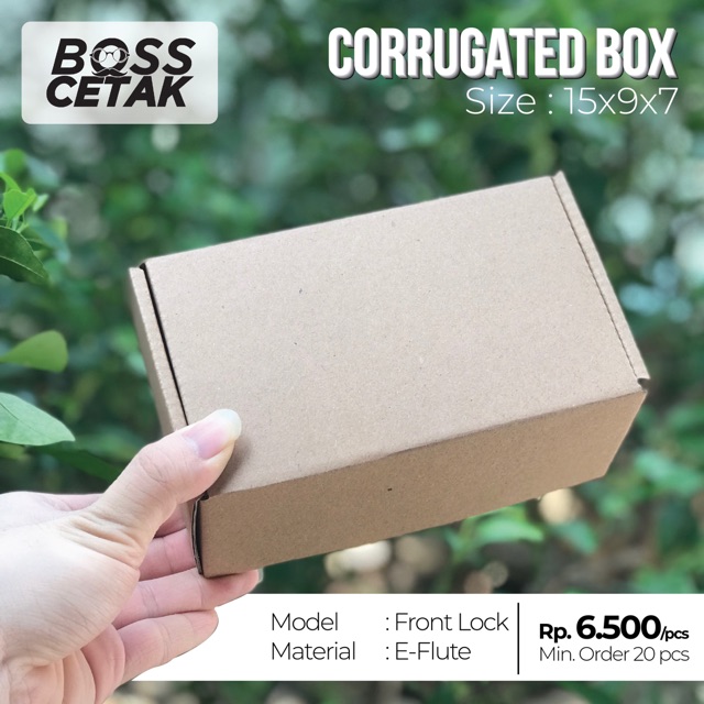 

(20pcs) Box Dus Kue Polos / Dus Brownies / Aksesoris / Dus Corrugated 15x9x7
