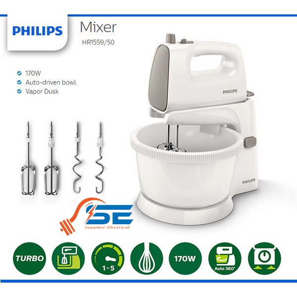 MIXER PHILIPS HR 1559 - Mixer Standing Philips HR1559 TERMURAHHHHH
