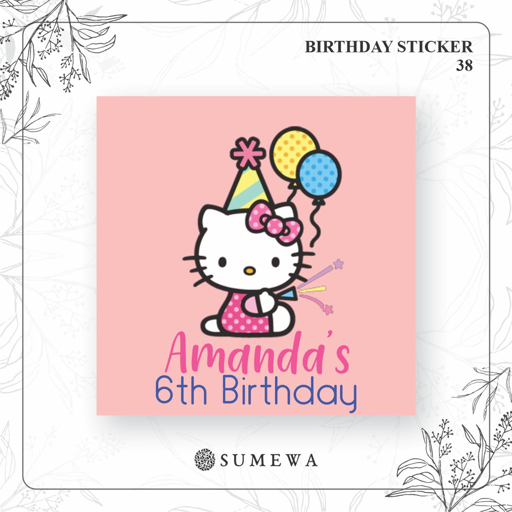 

Sticker Ulang Tahun / Birthday Sticker / Sticker Hampers Bingkisan Ulang Tahun - 38