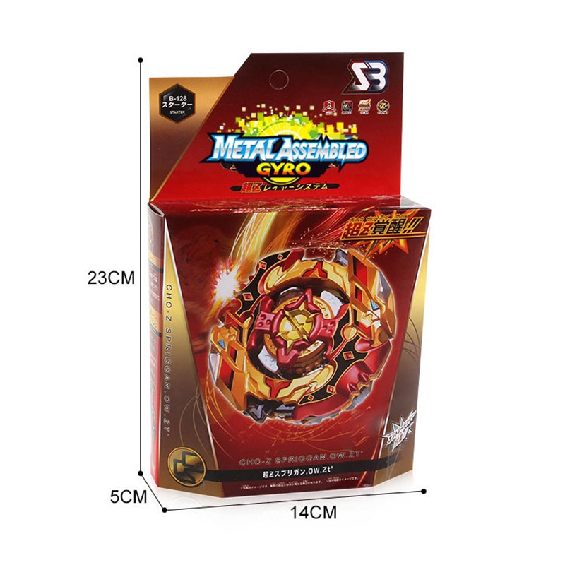 1pc Mainan Gasing Beyblade Burst Toupie Top Boys Gyro B-128 Bahan Metal Untuk Anak Laki-Laki