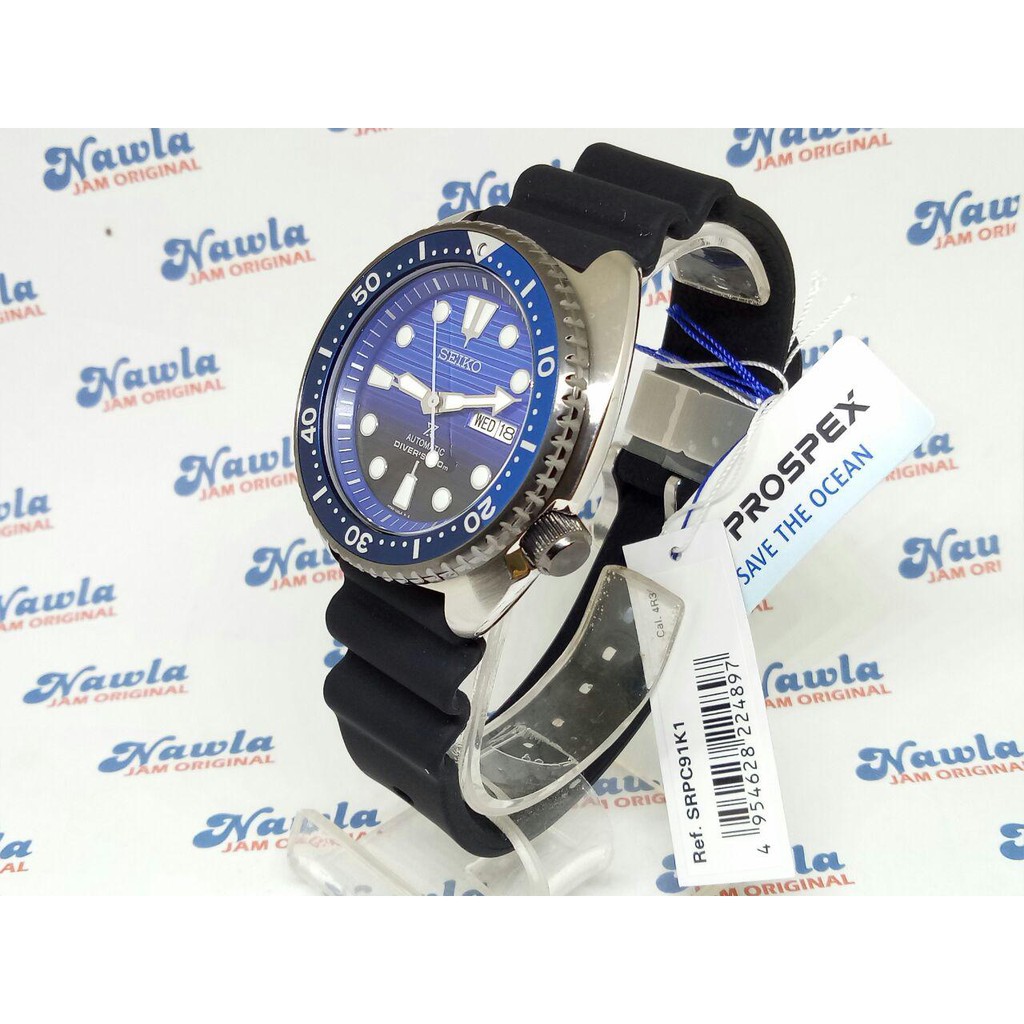 Seiko Prospex SRPC91K1 Turtle Save The Ocean – Jam Tangan Pria SRPC91