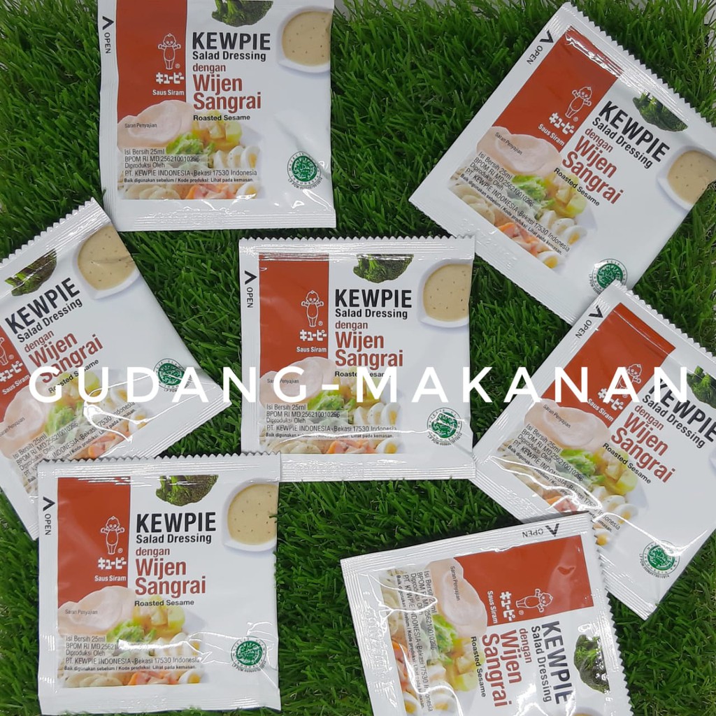 Kewpie Saus Salad Wijen Sangrai Sachet (10pcs@25ml)