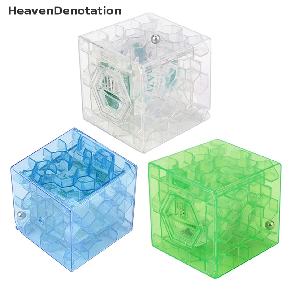 [HeavenDenotation] 3D Cube puzzle money maze bank saving coin collection case box fun brain game