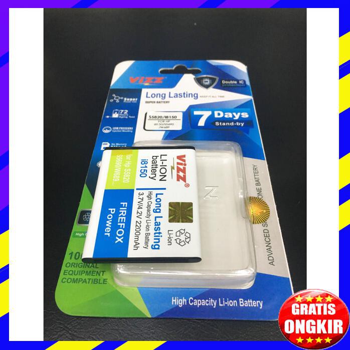 ACC HP BATERAI SAMSUNG GALAXY WONDER I8150 S5820 DOUBLE POWER VIZZ 2200MAH