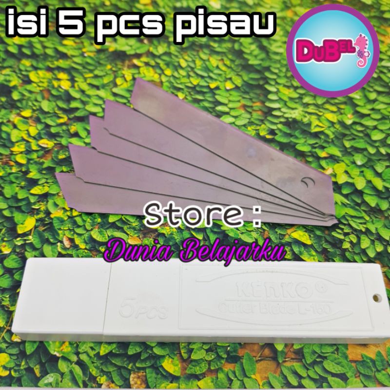 

[Tube isi 5 pisau] Isi Cutter Kenko L-150 Besar/Isi Pisau Cutter Besar / Refill Cutter Blade