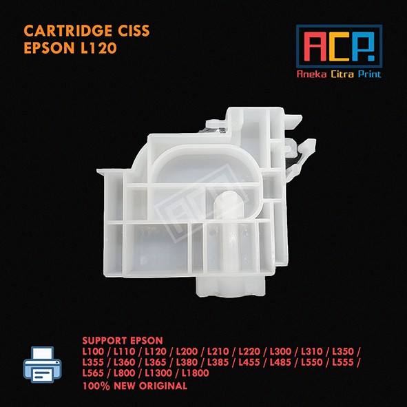 Cartridge CISS Epson L110 L120 L121 L210 L220 L310 L350 L360 L405 L565 L800 L1300 L1800 - New Original
