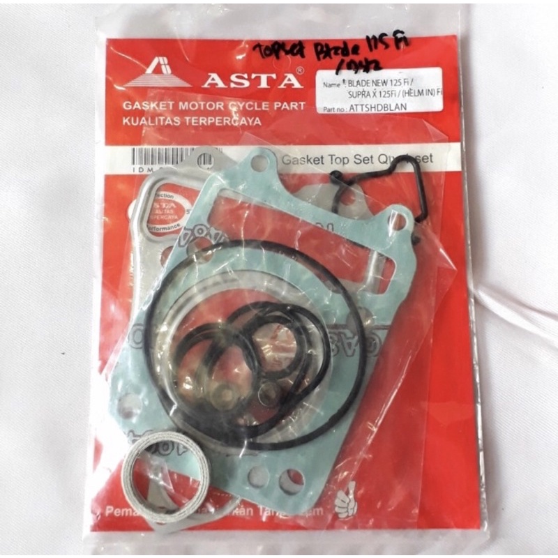 PAKING TOPSET HONDA SUPRA 125 FI / BLADE FI / SUPRA 125 HELM IN GOOD QTY