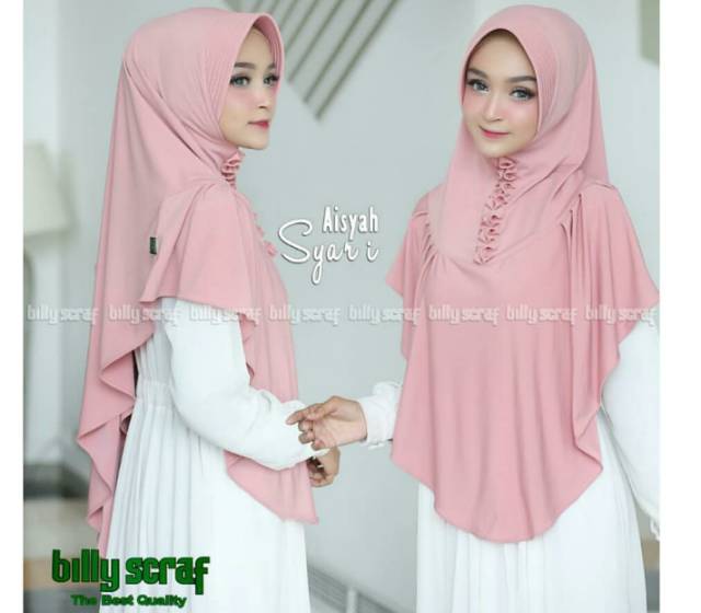Khimar / jilbab bergo aisyah syari by Billy Scraf