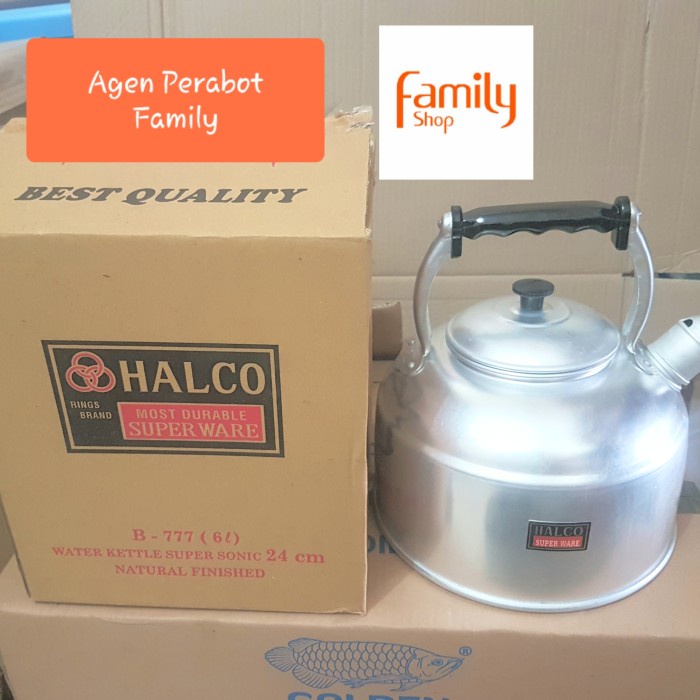 Teko Bunyi Halco 24 Cm / Whistling Kettle Halco 6 Liter Alumunium _Art