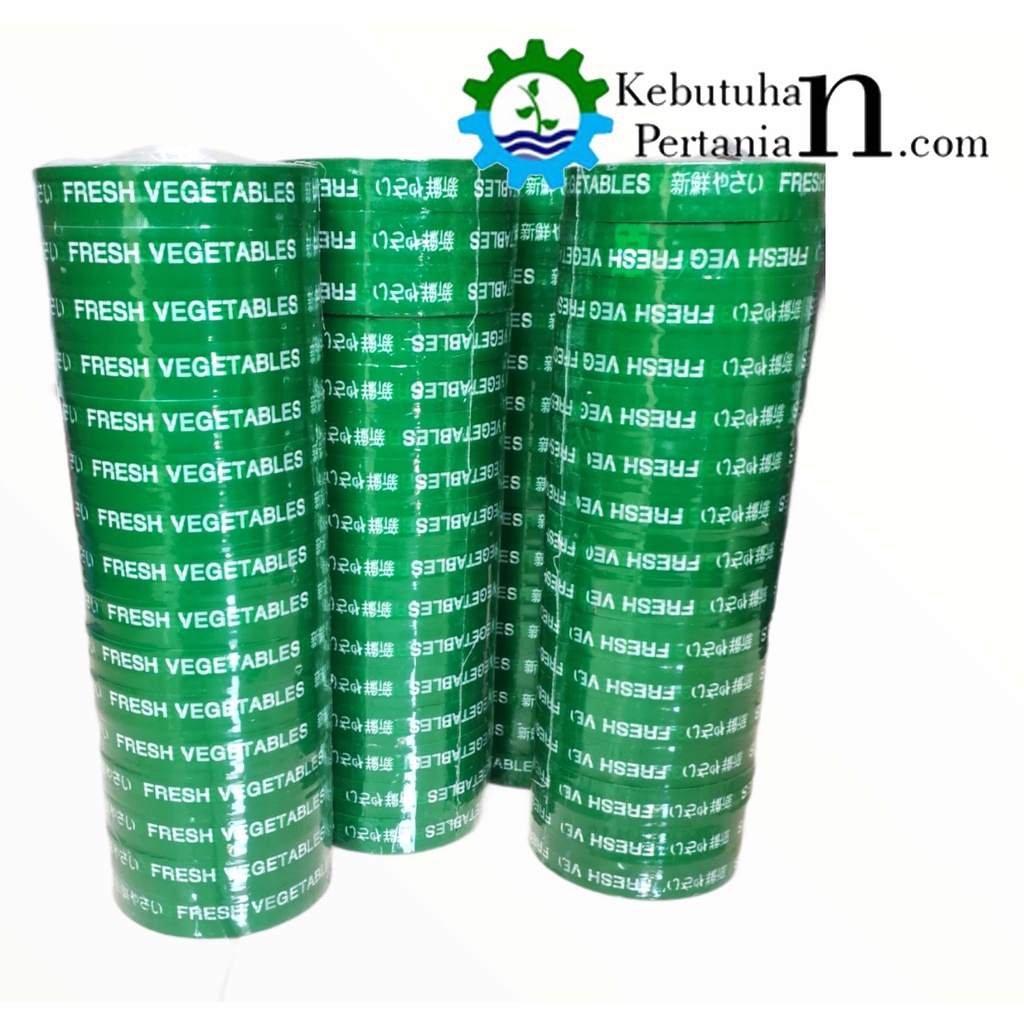 Isolasi Fresh Lakban Sayur Hidroponik Vegetable Daimaru hijau