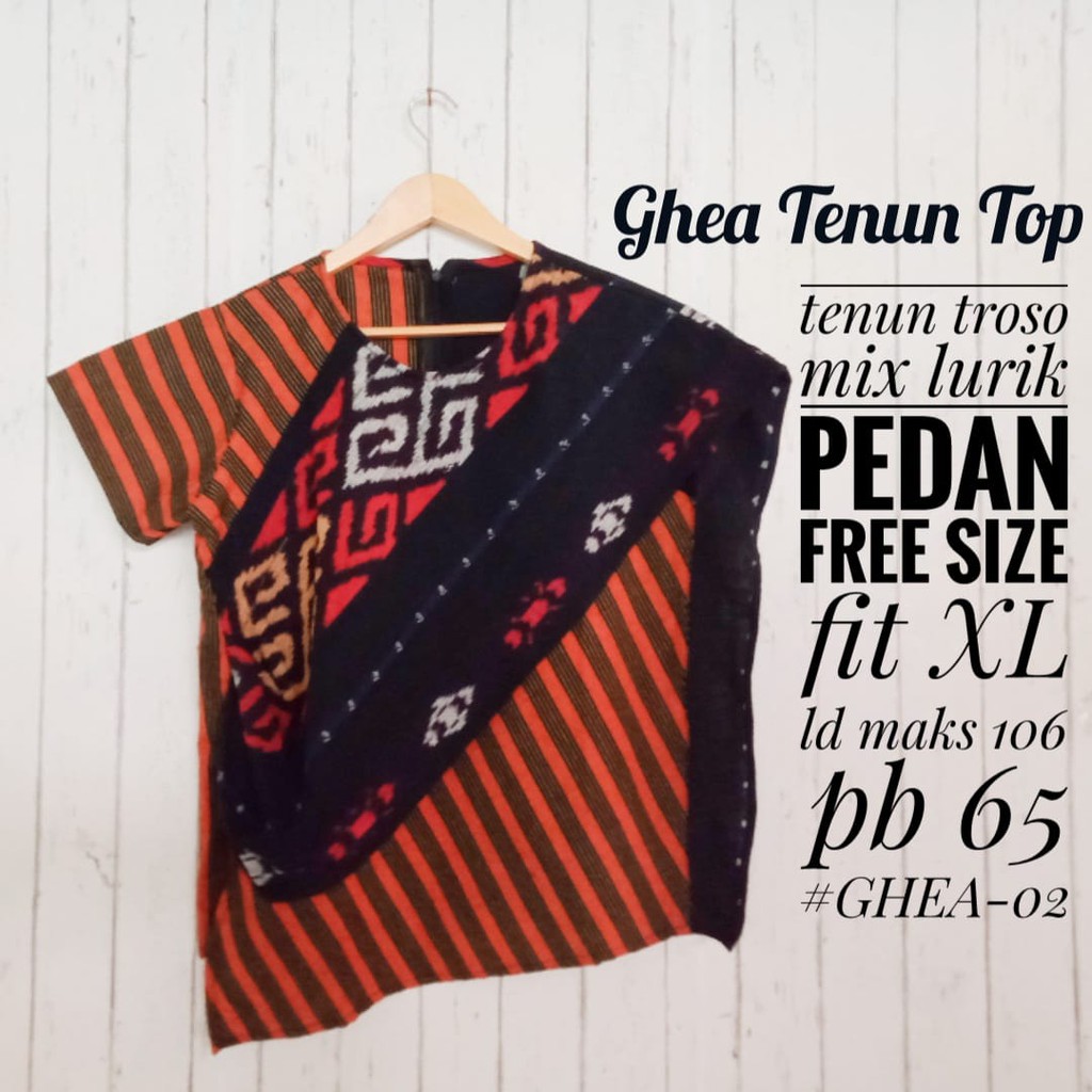 Ghea Top | Atasan Lurik Tenun Wanita Etnik