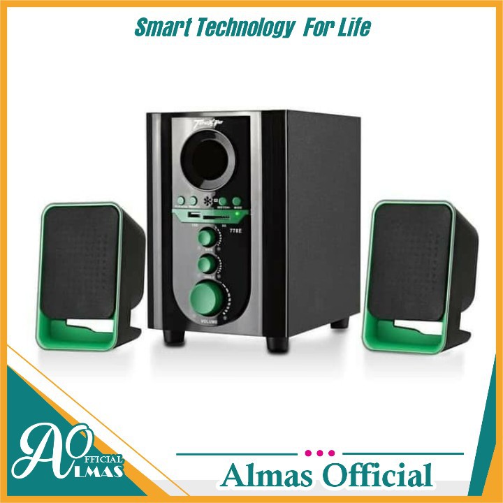 Speaker Bluetooth Bass Aktif Sound Mikrofon GMC Super Tecnix Teckyo PC pengeras suara 778E remote