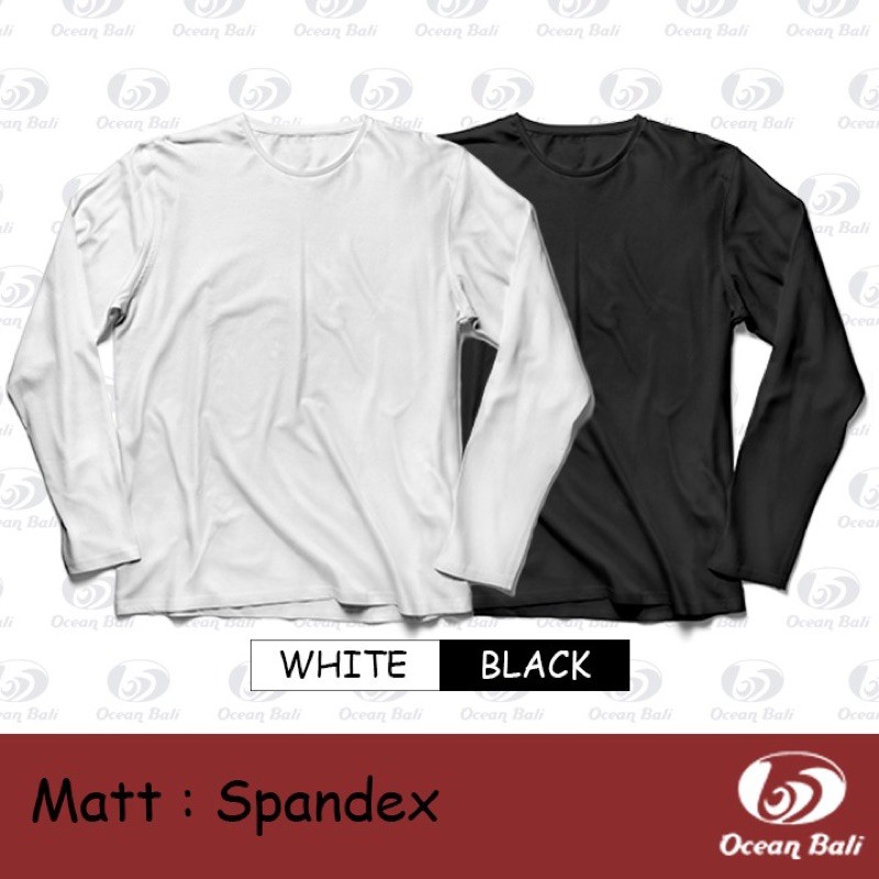 Kaos polos panjang hitam putih polos / baju panjang hitam putih / baju hitam putih tangan panjang