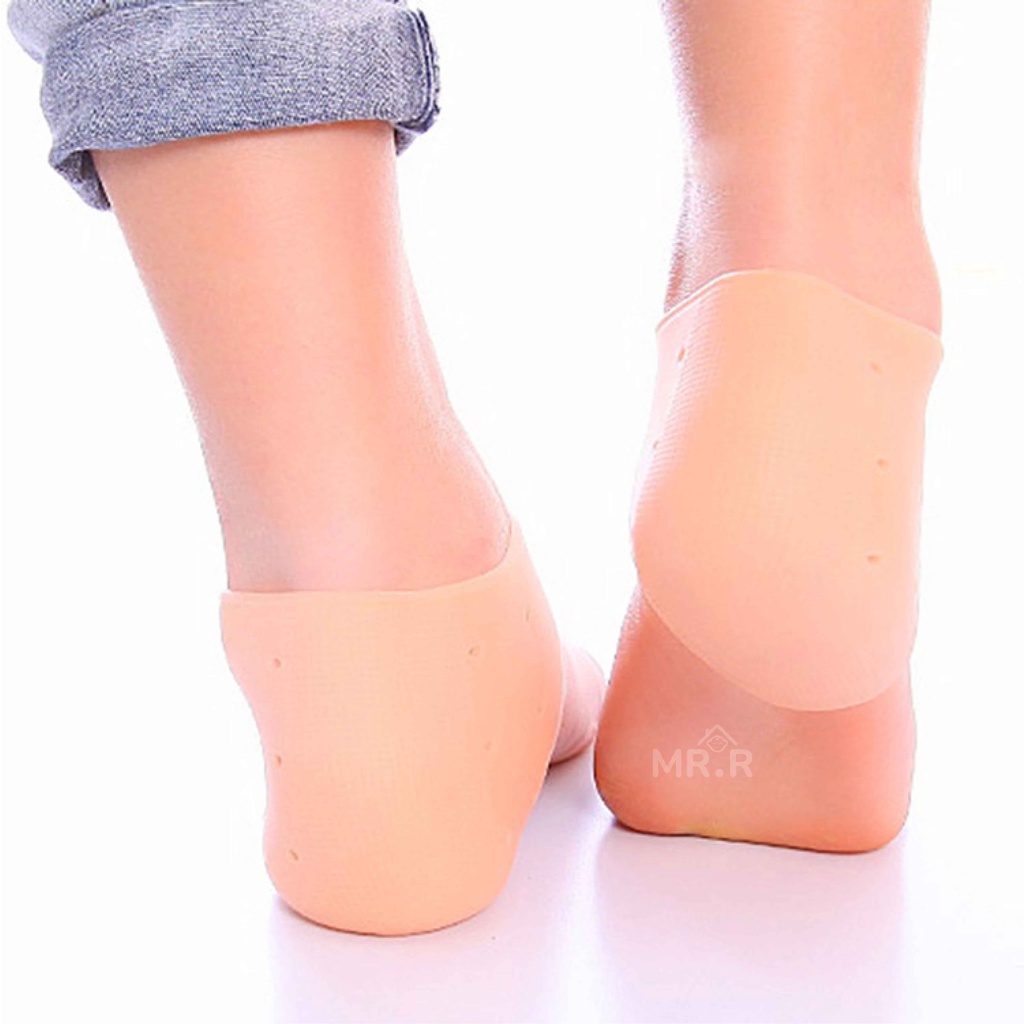 Bantalan Pelindung Tumit Anti Lecet Kaus Kaki Silikon Lembut Aksesoris Sepatu Heels