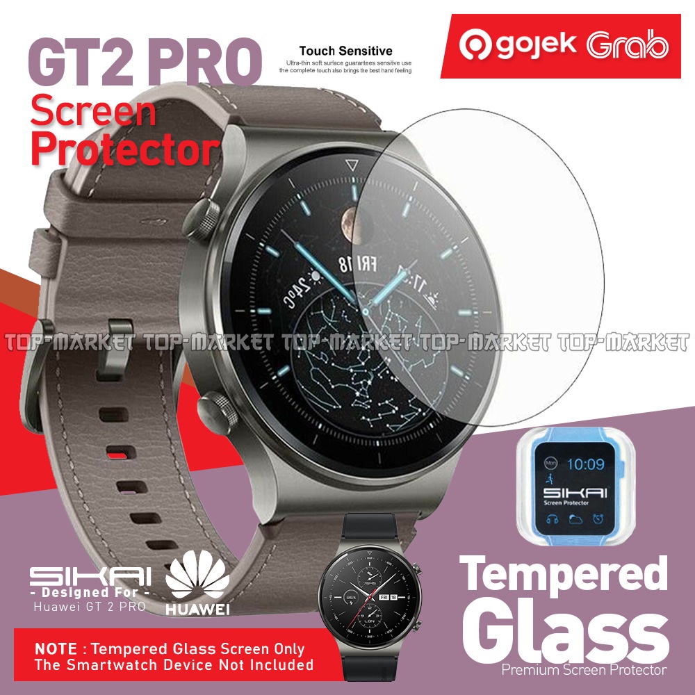 SIKAI Tempered Glass Screen Protector for Huawei GT2 PRO (Watch GT 2 Pro) Anti Gores
