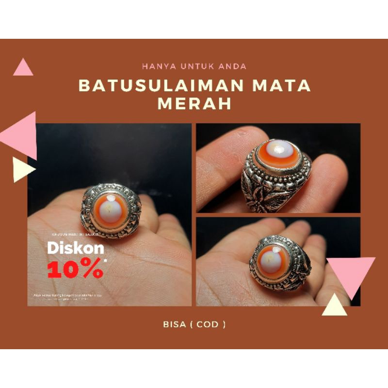 Batu Akik Sulaiman mata Merah Terlaris