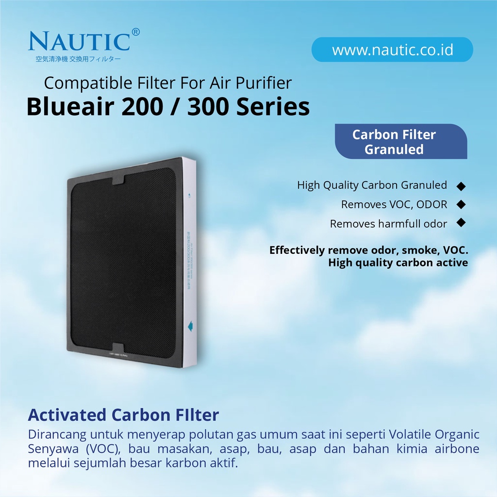 NAUTIC - Hepa Filter Blu*air 201 203 205 270i 280i 303 200/300 ADAPTED FILTER BLU*AIR