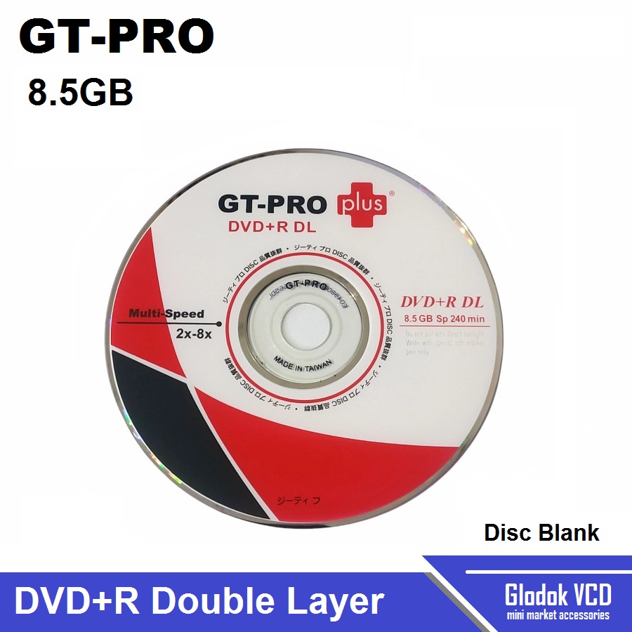 GT-Pro DVD+R DL 8x Double Layer DVD Kosong Disc Blank