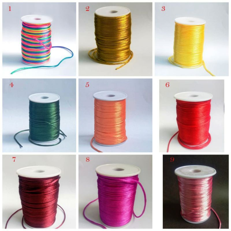 Tali Simpul/tali Satin /cord China uk.2 mm