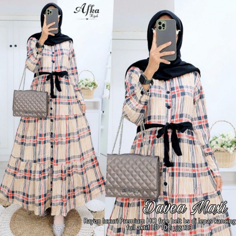 DRESS WANITA DAVEA MAXY BY AFKA