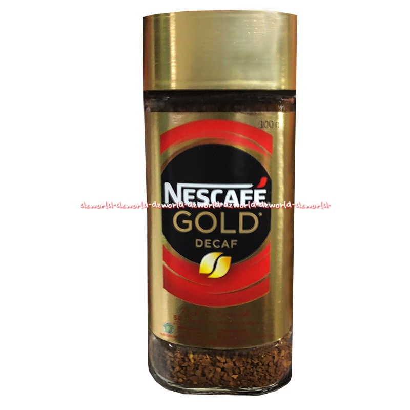 Nescafe Gold Decaf 100gr Coffee Bean Arabica Robusta Biji Kopi Arabika Robustta Nescaffe Decafe Neskafe