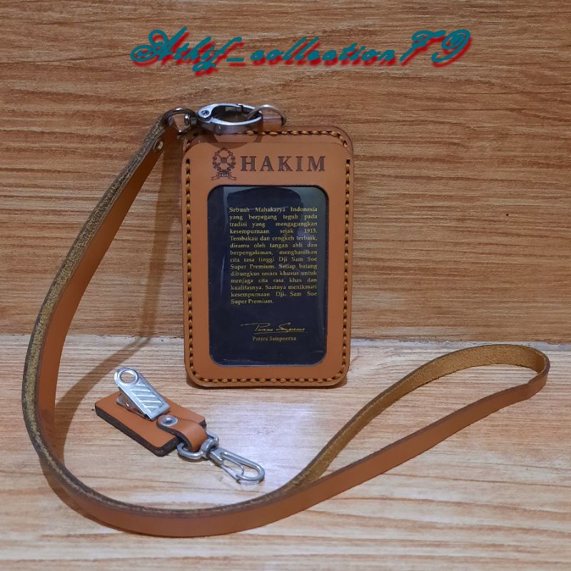

Tempat Id Card Kulit Asli HAKIM Gantungan ID Card Kulit Asli HAKIM