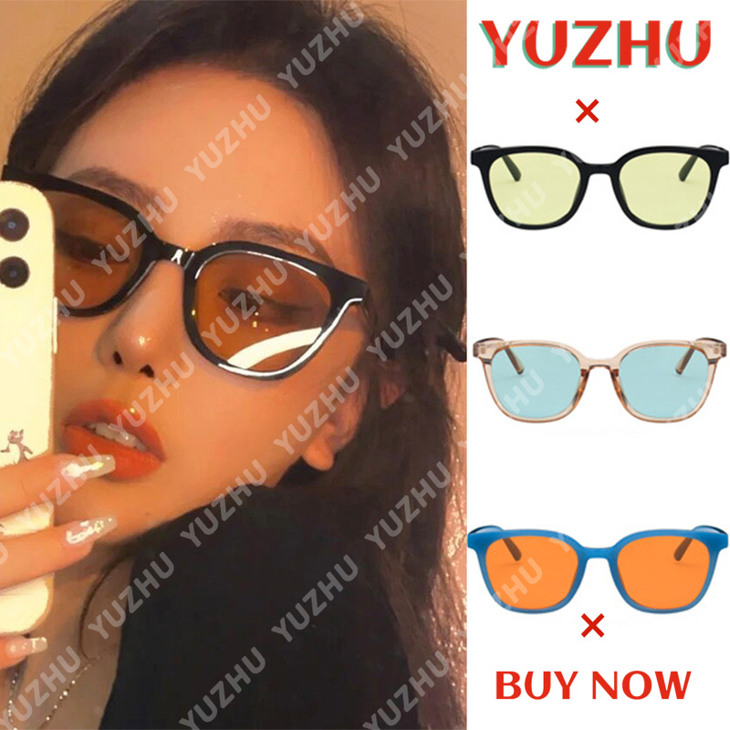 (YUZHU) COD Kacamata Cat Eye Warna Retro Fashion Korea untuk Wanita