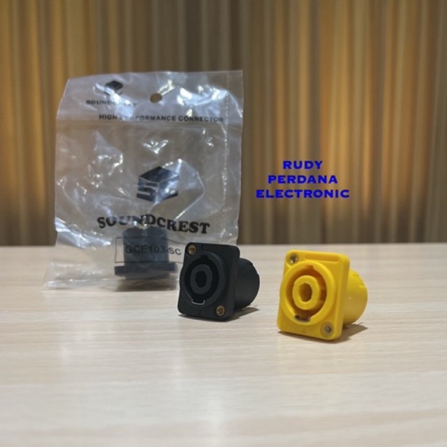 SOCKET SOKET SPEAKON SPIKON 4 PIN KOTAK BAUT SOUNDCREST GCE103-SC