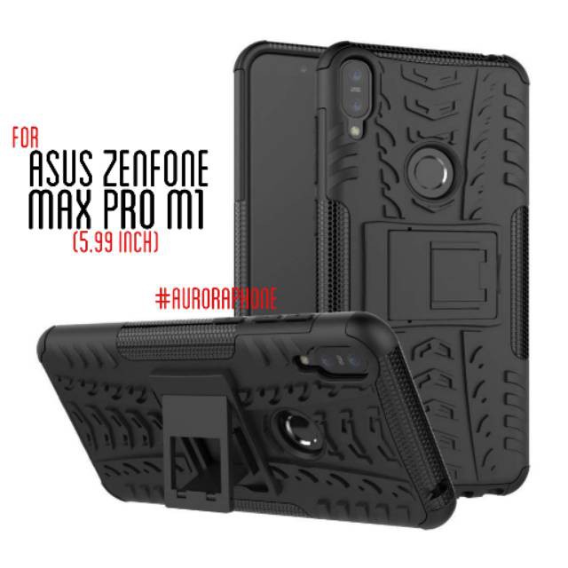 Asus Zenfone Max Pro M1 Case RUGGED ARMOR Hybrid Kickstand Cover