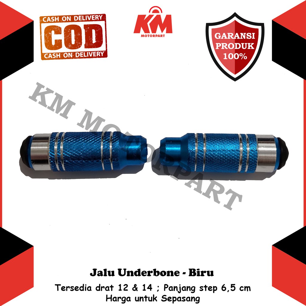 Jalu Underbone Baut 12 dan 14 FootStep Step Foot Step Pijakan Kaki Motor Beat Vario Mio Supra Mx