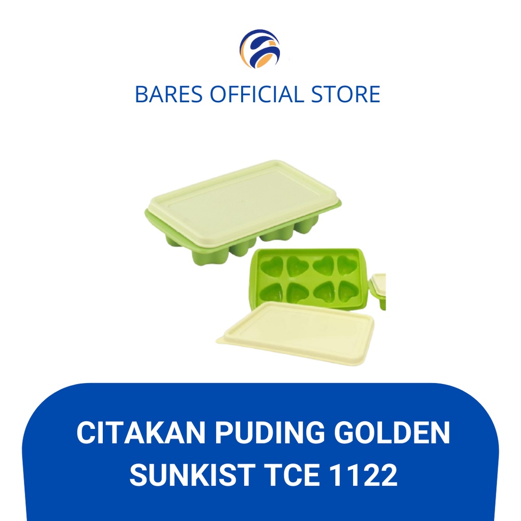 Cetakan agar agar Puding TCE 1122 Golden Sunkist/ Tempat es/cetakan love hati golden sunkist