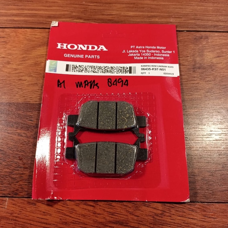 KAMPAS REM BELAKANG CAKRAM - ADV150/PCX150/VARIO160/PCX160 - DISC PAD REAR BRAKE