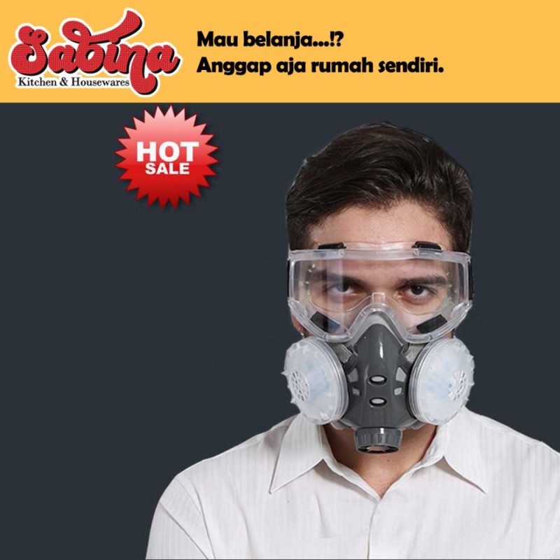 Masker Gas Respirator Anti-Dust Chemical Safety Safurance
