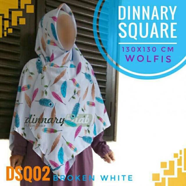 SEGIEMPAT MOTIF 130 x 130  ||  DINNARY HIJAB