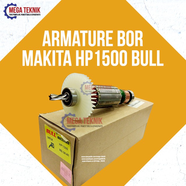 Armature Angker Mesin Bor Listrik Makita HP1500 Bull Top Lengkap