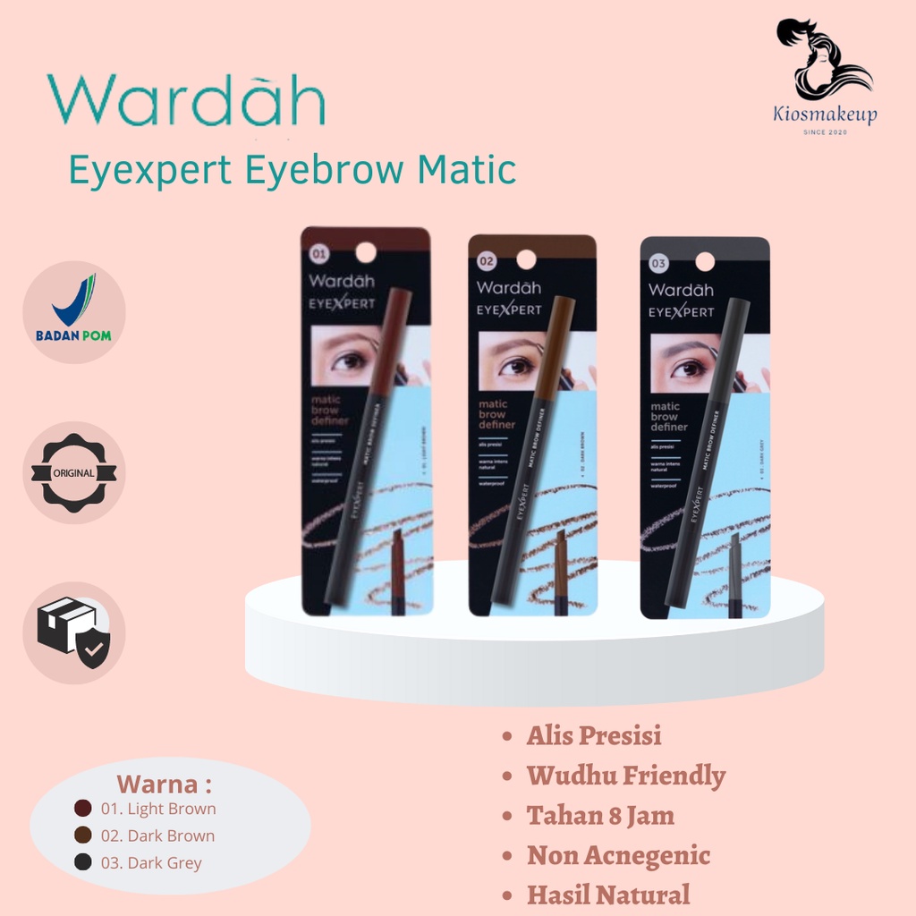 Wardah eyebrow matic EyeXpert Matic Brow Definer