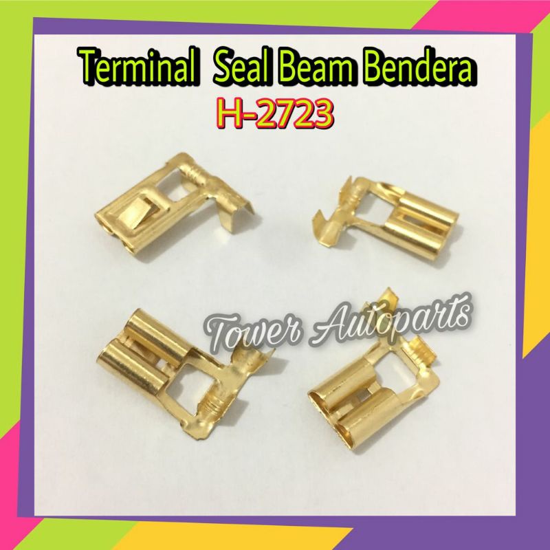 Terminal Skun Bendera Untuk Socket / Soket Sealbeam / Lampu Besar H4