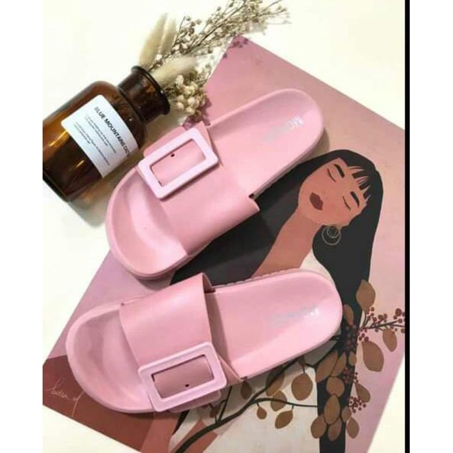 Sandal Slop Gesper Morego 3289W -1/Gesper LCR 2088-1-Pink MGR