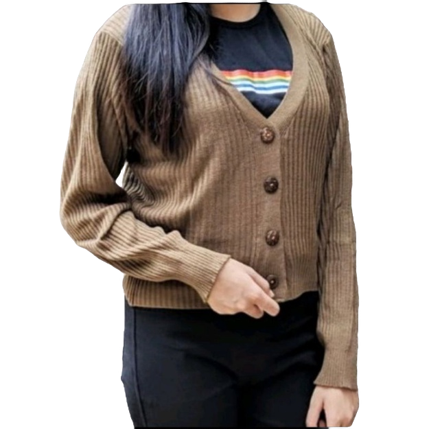 WILLY CARDIGAN KANCING BATOK/CARDIGAN CROP TOP/BAJU RAJUT ATASAN WANITA/KNIT PREMIUM TEBAL