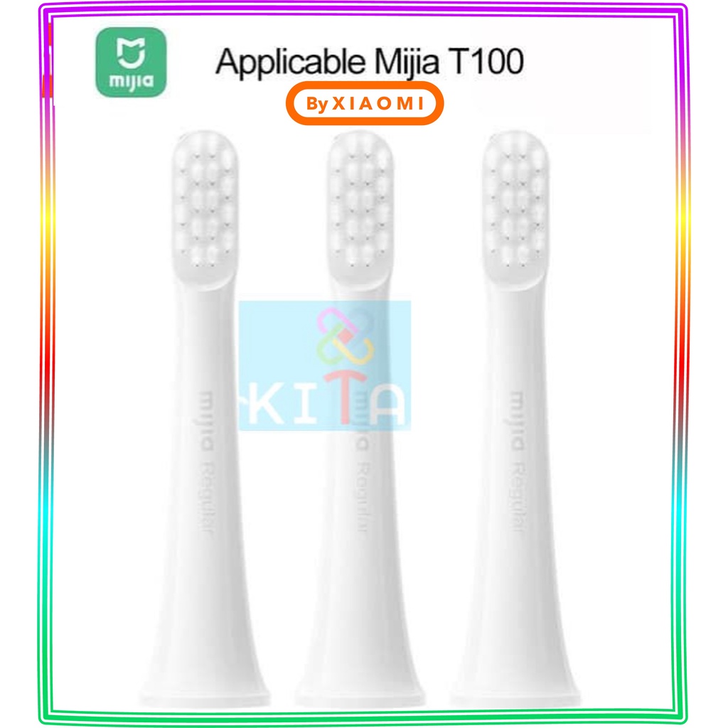 Kepala Sikat Gigi Pengganti 3 PCS MIJIA T100 Refill Brush Head