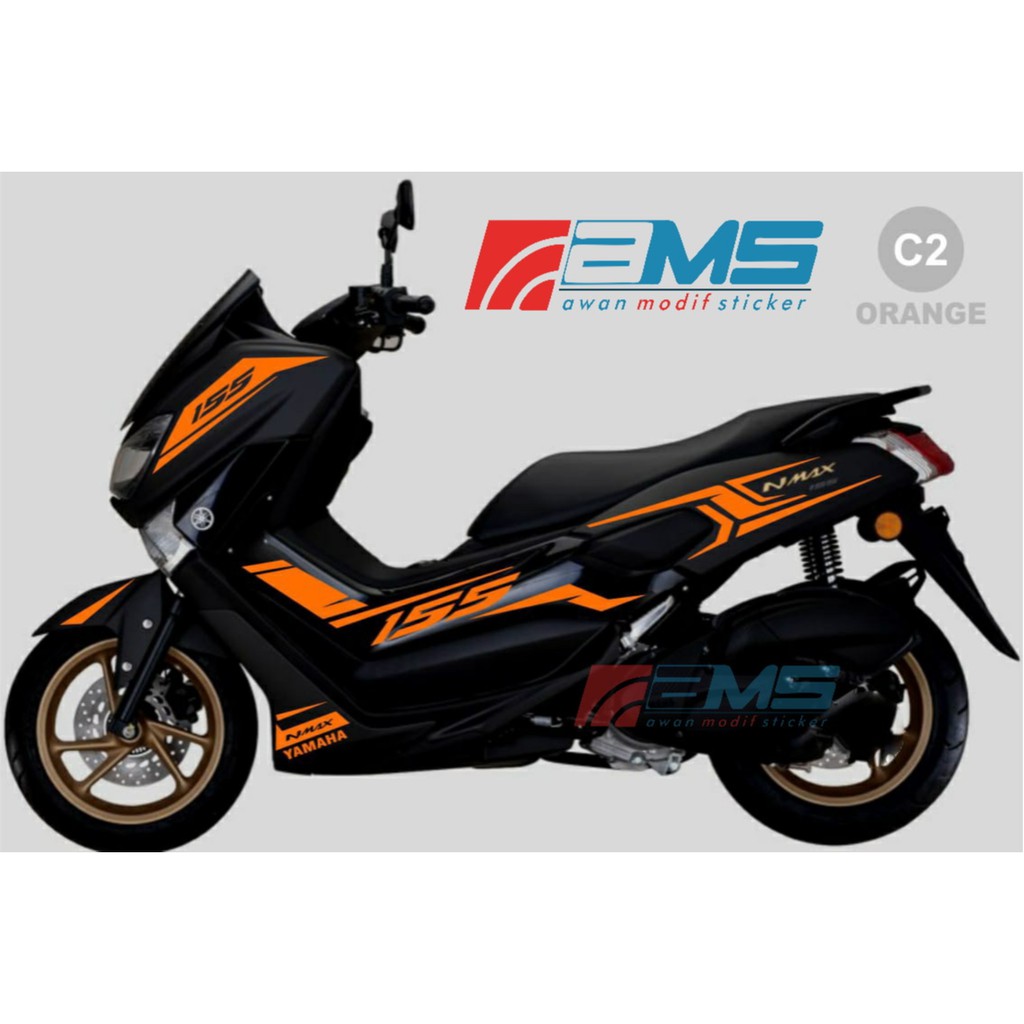 Gambar Modifikasi Motor N Max Warna Hitam | Modifnew