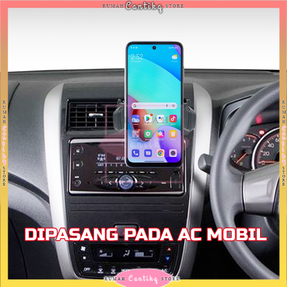 [BISA COD] Jepit Ventilasi AC Holder Handphone / Phone Holder Mobil / Holder HP di AC Mobil / Holder Universal