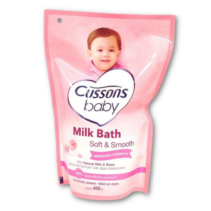 CUSSONS BABY MILK BATH 200ml Fresh &amp; Nourish Milk Berries 200ml | Sabun Cair Bayi POUCH OR PUMP