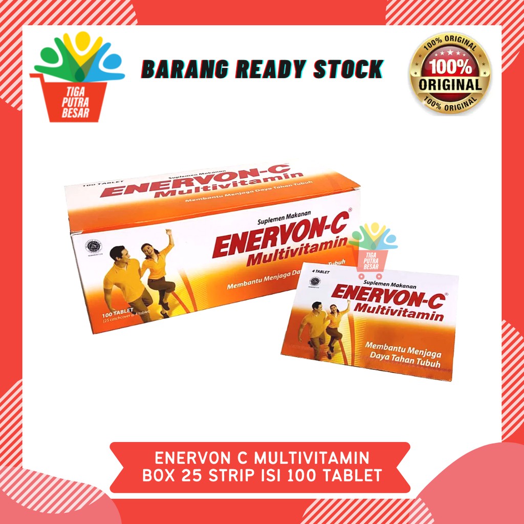 ENERVON C MULTIVITAMIN 500Mg BOX 25 STRIP ISI 100 TABLET