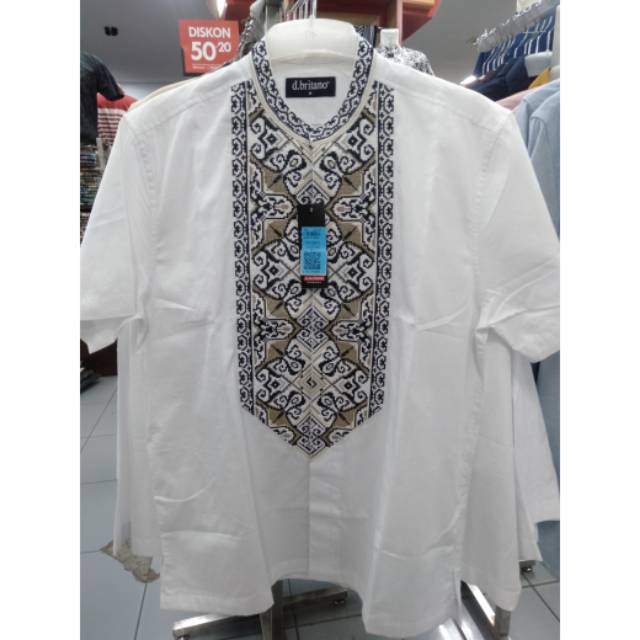 Koko Bordir D'Britano Lengan Pendek 100% ORI