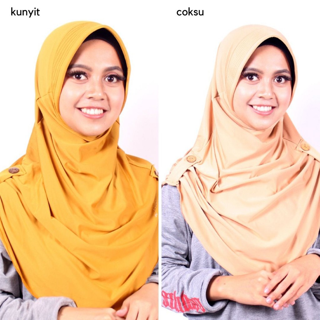 JILBAB INSTAN ISAURA / KERUDUNG INSTAN MURAH BAHAN JERSEY / HIJAB BERGO JERSEY / JILBAB BERGO JERSEY LANGSUNG PAKAI