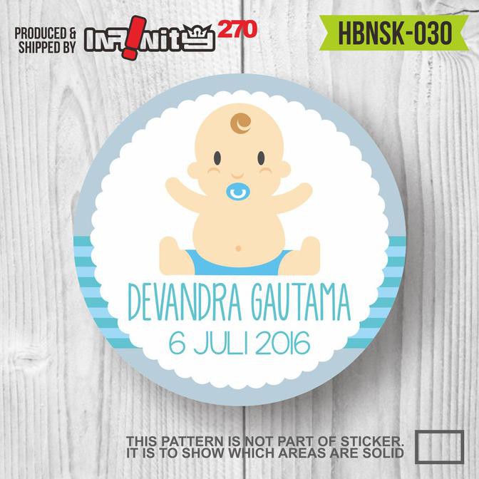 

Sticker Label Souvenirs Hampers Ulang Tahun Aqiqah Man Yue Hbnsk-030 Ready Stok