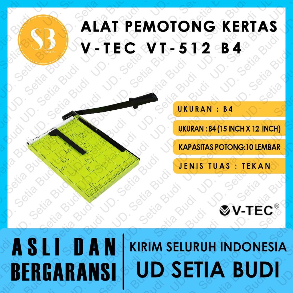 Alat Pemotong Kertas V-Tec VT-512 B4