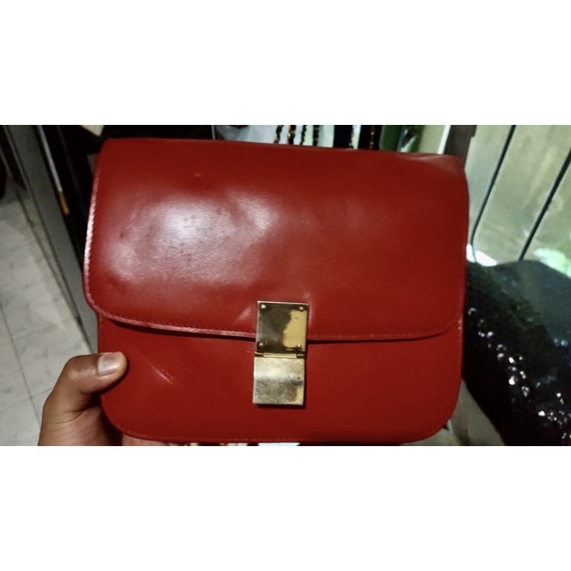 celine box bag noser preloved sale
